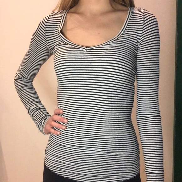Striped AE Long Sleeve Shirt - Picture 3 of 3